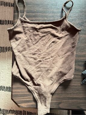 Madewell Brown Tank Bodysuit